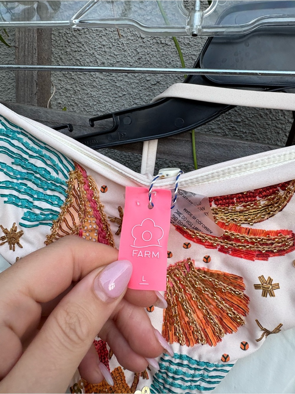 Farm Rio x Anthropologie Beaded Bikini SET New with Tags! - Picture 8 of 12
